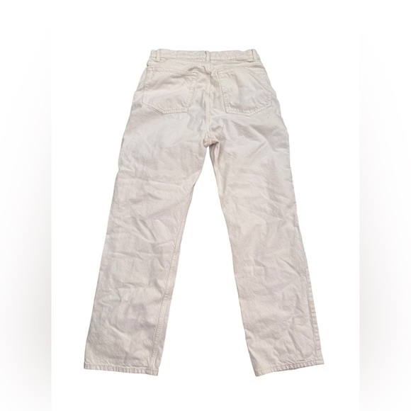 REFORMATION Abby High Rise Straight Leg Jeans Ivory Woman’s Sz 29 - Picture 2 of 8